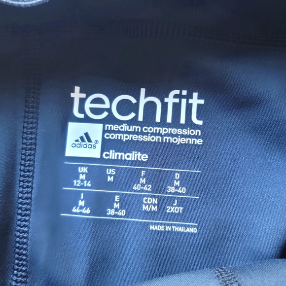 Adidas Techfit Climalite 3/4 Length Leggings Size M - Picture 7 of 9
